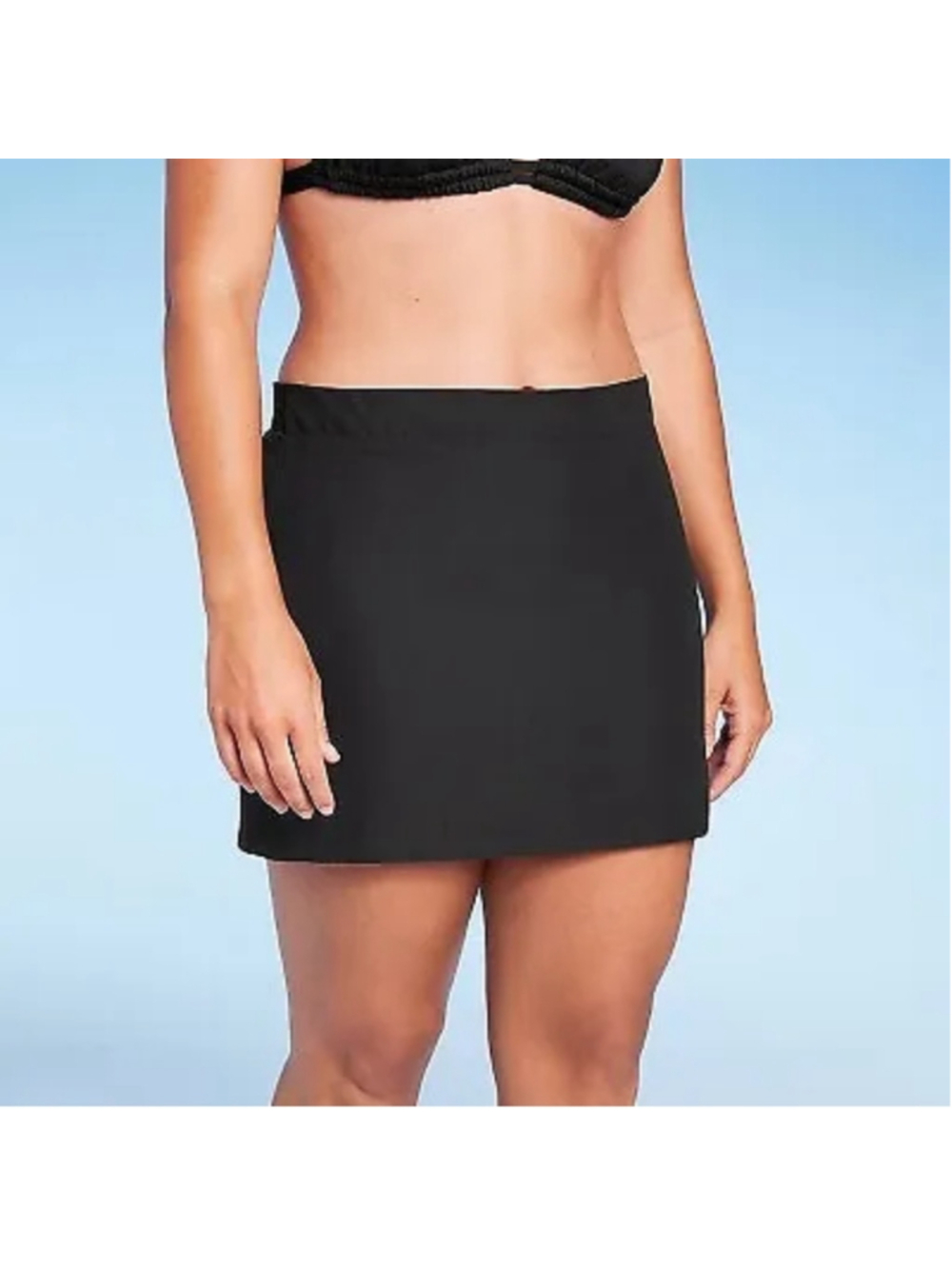 Kona Sol Black Swim Skirt Bikini Bottom